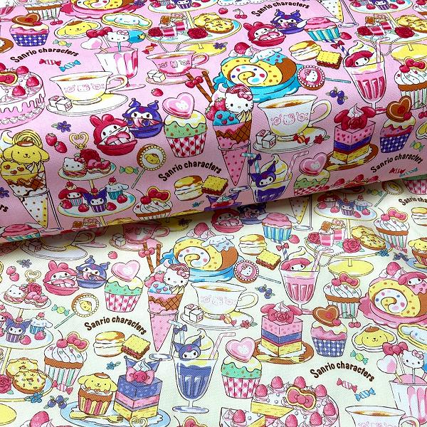 楽天市場】キャラクター 生地 布 サンリオ キャラクターズ （ ピンク系