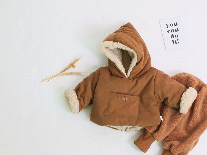こども服くすみカラートップス秋冬シンプル長袖ベビー赤ちゃんキッズジュニアアウタージャケット無地コットンベスト上着
