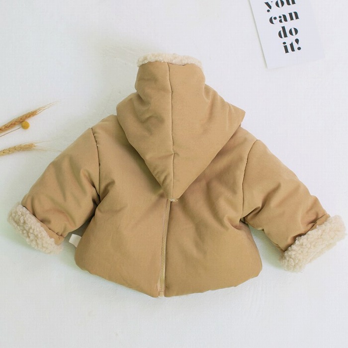 こども服くすみカラートップス秋冬シンプル長袖ベビー赤ちゃんキッズジュニアアウタージャケット無地コットンベスト上着
