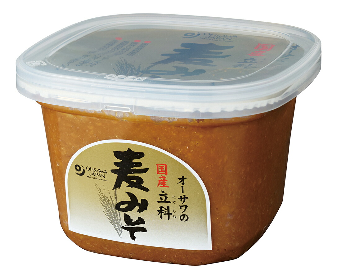 楽天市場】j001435-ju 国産麦麹生みそ 600g(角カップ入