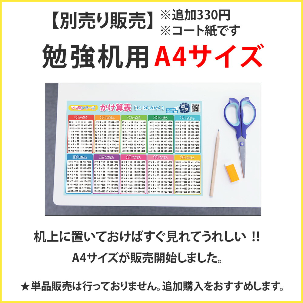 楽天市場 かけ算表 11 のだん 学習ポスター 勉強ポスター おうち学習 お風呂ポスター 壁に貼りやすい大きさかけ算 九九 インド式ママ塾 ベビーから結婚式のアルバム屋さん