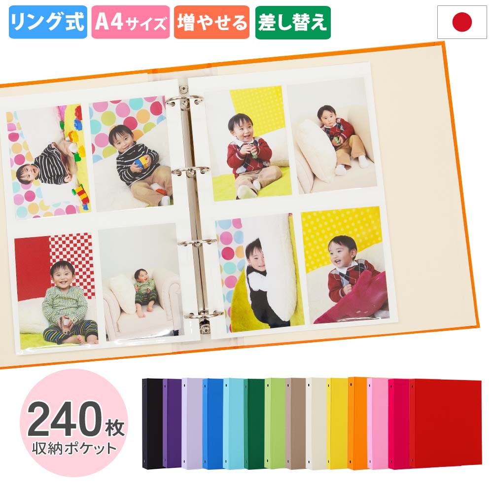 楽天市場】【A4サイズリング式アルバム用】2Lサイズの写真が入る