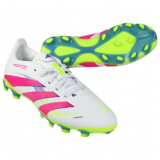 ジュニア プレデター LEAGUE HG/AG　フットウェアホワイト×ルシッドピンク　【adidas|アディダス】サッカージュニアスパイクid3794画像