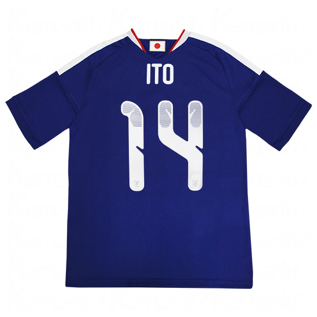 背番号14 伊東純也 キッズ アディダス サッカー日本代表 2026 ホーム レプリカ ユニフォーム 半袖 jz9688　【adidas|アディダス】サッカー日本代表レプリカウェアーuv719-14-ito