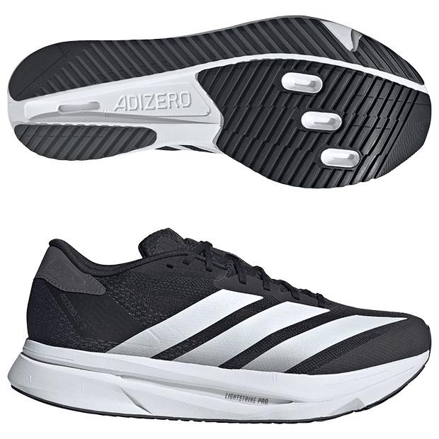 アディゼロ SL 2 ワイド コアブラック×フットウェアホワイト 【adidas|アディダス】ランニングシューズji2986