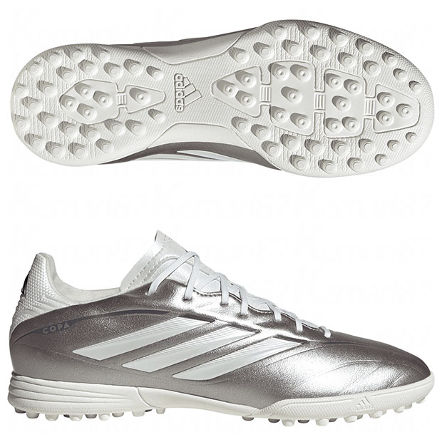 【4/4 20時からポイント5倍】ジュニア コパ ピュア 4 LEAGUE TF　タープメタリック×ゼロメタリック　【adidas|アディダス】サッカーフットサルジュニアトレーニングシューズjr6261