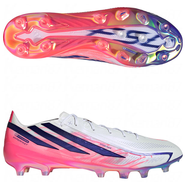 【7/26AM1時59分までポイント10倍】F50 HYPERFAST ELITE AG　フットウェアホワイト&times;ソーラーパープル　【adidas|アディダス】サッカースパイクkj6089｜kemari87店