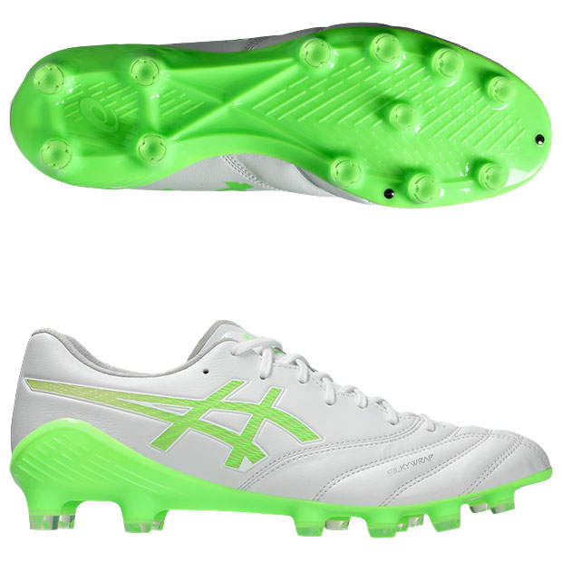 【4/17 9時59分までポイント5倍】DSライト X-FLY 6　ホワイト×グリーンゲッコ　【asics|アシックス】サッカースパイク1101a076-100 11,999円