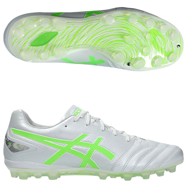 【4/11AM1時59分までポイント5倍】DSライト プロ AG　ホワイト×グリーンゲッコ　【asics|アシックス】サッカースパイク1103a096-106