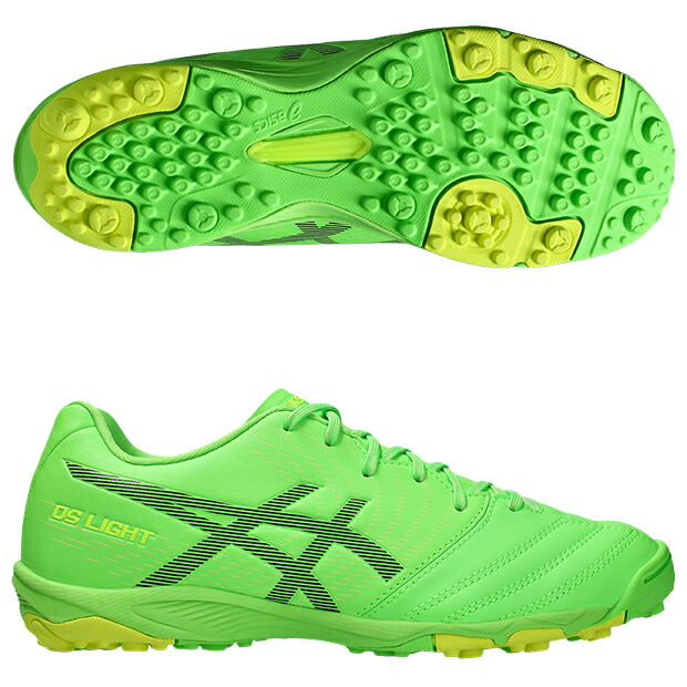 【4/11AM1時59分までポイント5倍】ジュニア DSライト JR GS TF　グリーンゲッコ×ブラック　【asics|アシックス】サッカージュニアトレーニングシューズ1104a053-300