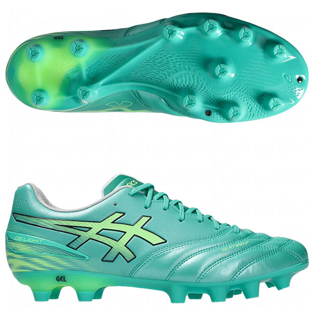 DS点火装置 労働者階級 広広とした オーロラ緑であること×イルミネートグリーン 【asics|アシックス】蹴球スパイク1103a122-300