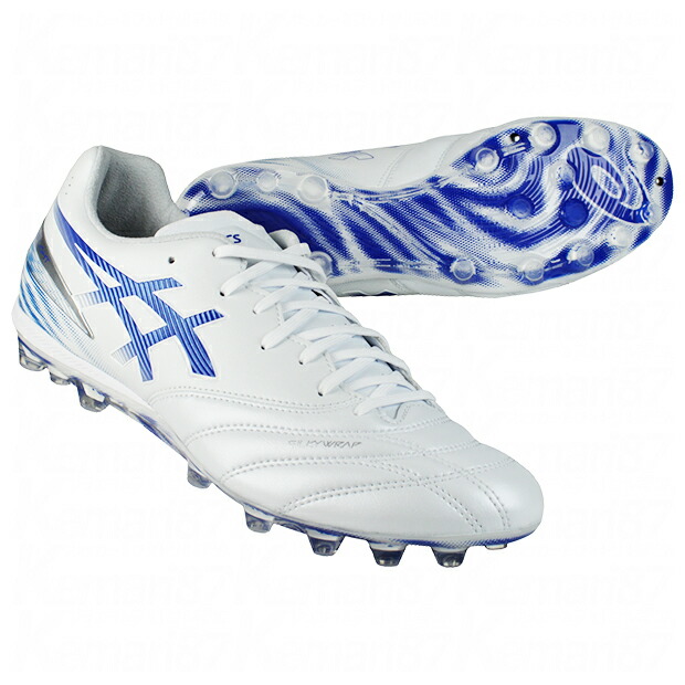 DS点火装置 労働者階級 AG 白いこと×アシックス青色 【asics|アシックス】蹴球スパイク1103a127-100