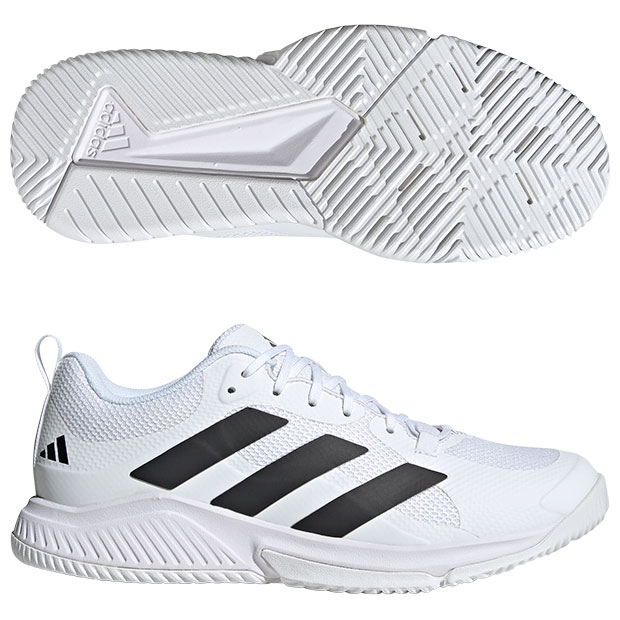 【4/17 9時59分までポイント5倍】コートチームバウンス 2.0 M　フットウェアホワイト×コアブラック　【adidas|アディダス】ハンドボールシューズhr1239