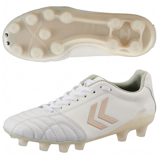 【4/17 9時59分までポイント5倍】ヴォラート 3 PRO MICROFIT　ホワイト×コッパー　【hummel|ヒュンメル】サッカースパイクhas1251mf-1043