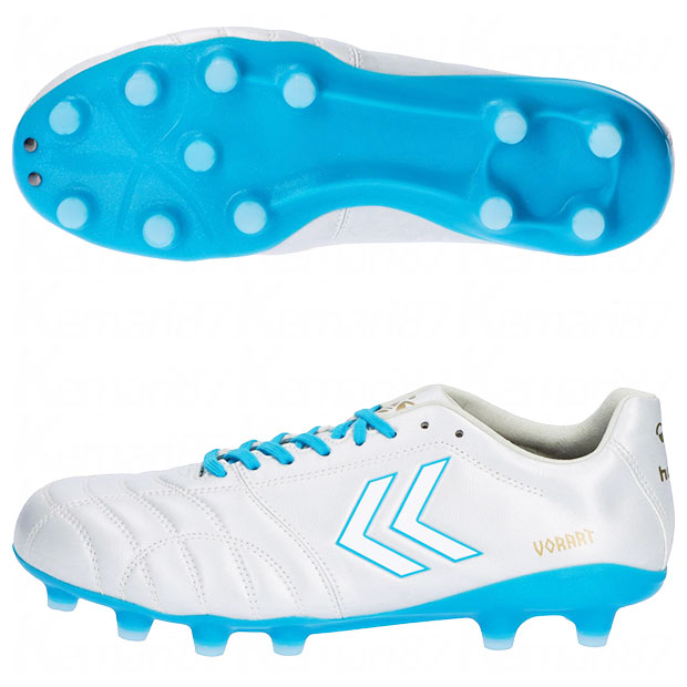 【ポイント10倍】ヴォラート 3 AL PRO SUPERWIDE　ホワイト&times;サックス　【hummel|ヒュンメル】サッカースパイクhas1252sw-1075｜kemari87店 9,138円