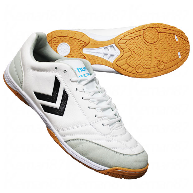 【6/10まで尖んがり10倍】アピカーレ 5 PRO WIDE PG 白いこと×サクソフォン 【hummel|ヒュンメル】フットサルシューズhas5128-1075