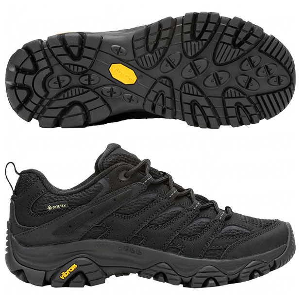 【7/26AM1時59分までポイント10倍】レディース MOAB 3 SYNTHETIC GORE-TEX モアブ 3 シンセティック ゴアテックス ブラック 【MERRELL | メレル】ランニングシューズw500426-00|kemari87店