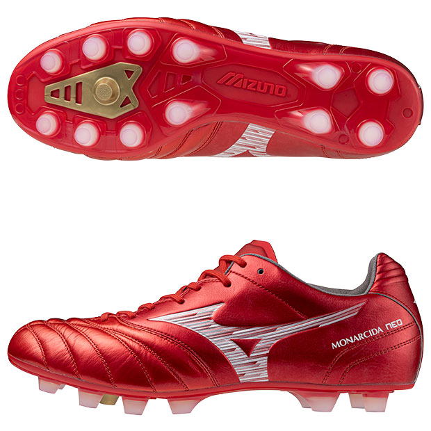 モナルシーダ NEO 3 WIDE ELITE ルビー赤いこと×白いこと 【MIZUNO|ミズノ】蹴球スパイクp1ga252160
