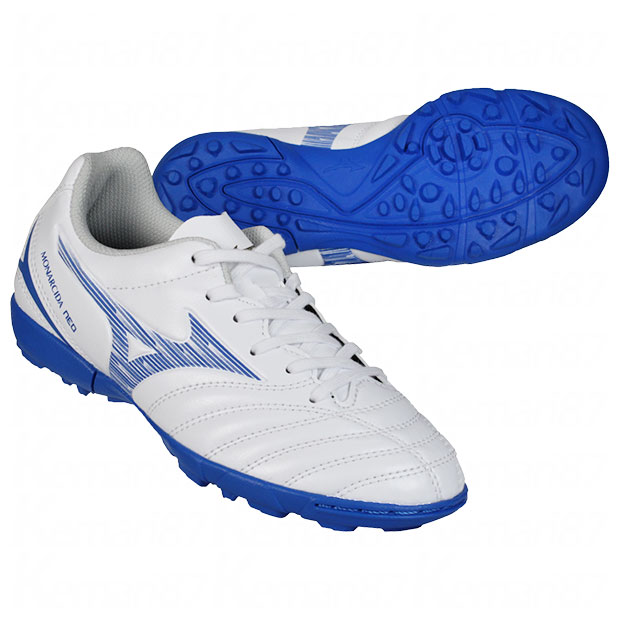 【4/11AM1時59分までポイント5倍】ジュニア モナルシーダ NEO 3 SELECT Jr AS　ホワイト×レーザーブルー　【MIZUNO|ミズノ】サッカーフットサルジュニアトレーニングシューズp1ge242525