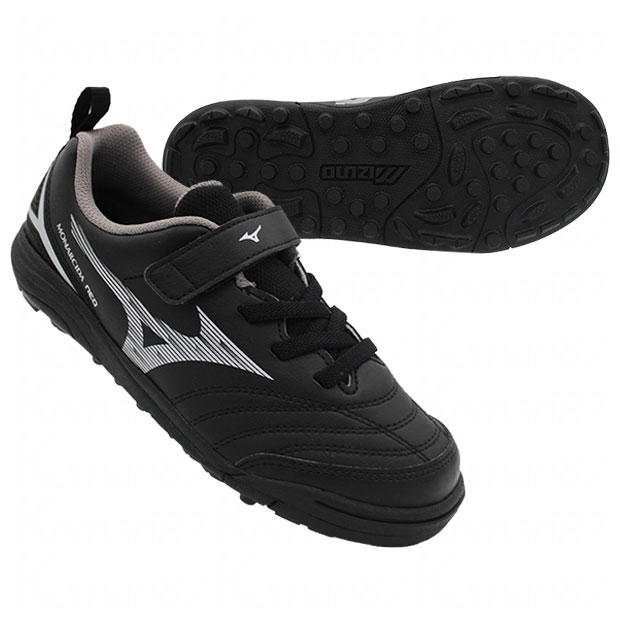 【4/11AM1時59分までポイント5倍】ジュニア モナルシーダ NEO 3 CLUB KIDS AS　ブラック×シルバー　【MIZUNO|ミズノ】サッカーフットサルジュニアトレーニングシューズp1ge252603