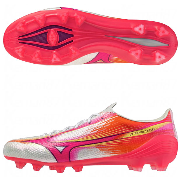 【尖んがり10倍】ミズノアルファ 3 JAPAN 白いこと×さくら色 【MIZUNO|ミズノ】蹴球スパイクp1ga266064