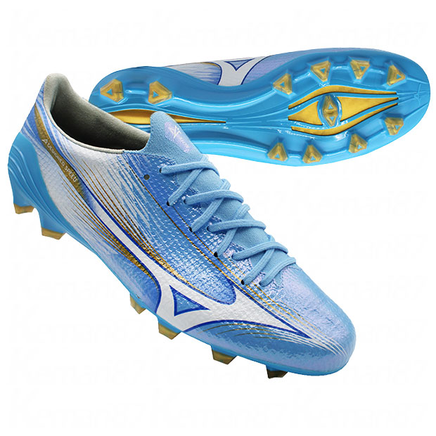 【ポイント10倍】ミズノアルファ 3 ELITE ユニティスカイブルー×ホワイト 【MIZUNO|ミズノ】サッカースパイクp1ga266225|kemari87店