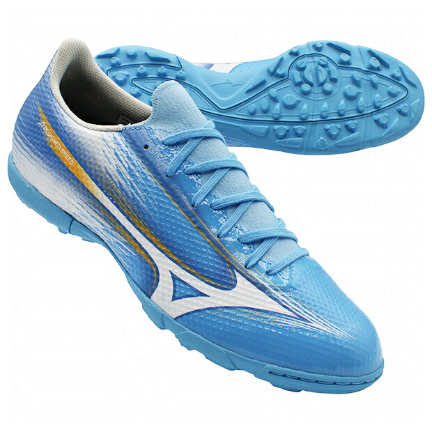 ミズノアルファ 3 SELECT AS ユニティスカイブルー×白いこと 【MIZUNO|ミズノ】サッカーフットサルトレーニングシューズp1gd266525