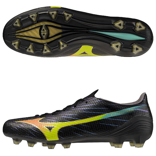 【7/26AM1時59分までポイント10倍】ミズノアルファ 3 JAPAN　ブラック&times;オレンジ　【MIZUNO|ミズノ】サッカースパイクp1ga266000｜kemari87店