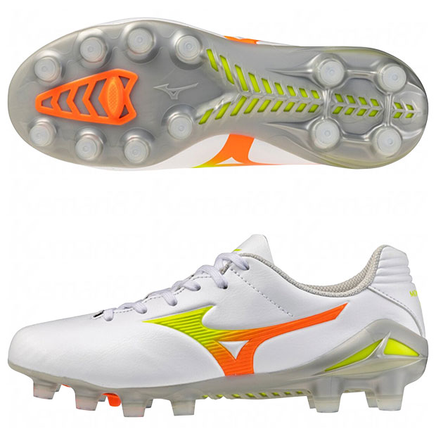お坊っちゃん モナルシーダ NEO 3 PRO Jr 白いこと×黄色 【MIZUNO|ミズノ】蹴球お坊っちゃんスパイクp1gb262054