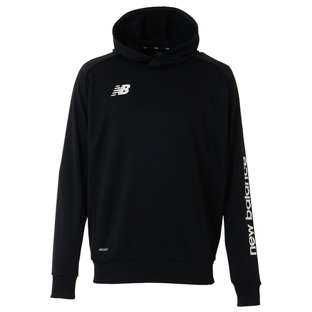 チームスウェットフーディ　ブラック　【NewBalance|ニューバランス】サッカーフットサルウェアーamt45235-bk
