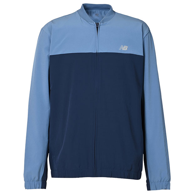 【4/20 ポイント5倍】ストレッチウーブンボンバージャケット　ショアラインブルー　【NewBalance|ニューバランス】サッカーフットサルウェアーmj41017-sru
