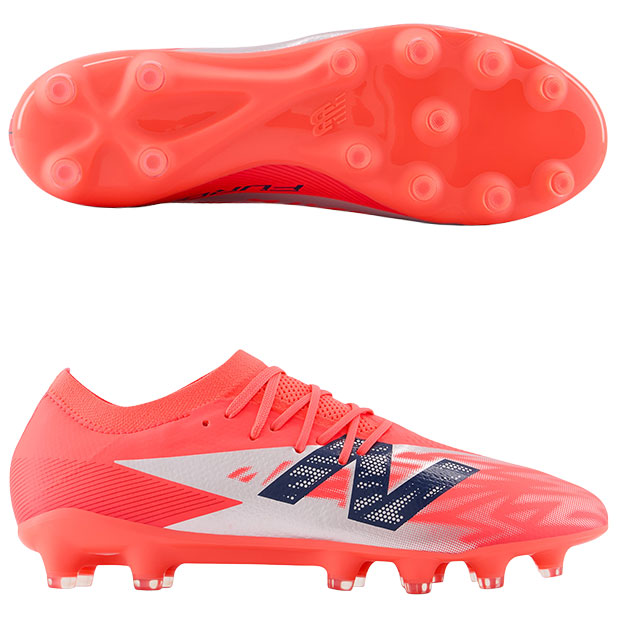 【4/17 9時59分までポイント5倍】フューロン V8 PRO HG 2E　レッド×シルバー　【NewBalance|ニューバランス】サッカースパイクsf2hmp82e
