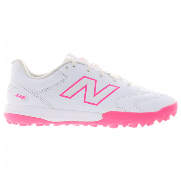 【4/11AM1時59分までポイント5倍】ジュニア 442 V3 TEAM TF JNR W　ホワイト×ピンク　【NewBalance|ニューバランス】サッカーフットサルジュニアトレーニングシューズy43t58xw