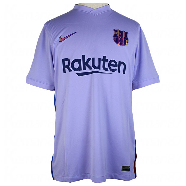 楽天市場 Fcバルセロナ 21 22 アウェイ 半袖レプリカユニフォーム Nike ナイキ クラブチームレプリカウェアーcv70 581 Kemari87楽天市場店