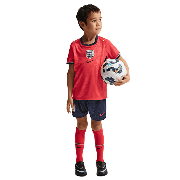 【7/26AM1時59分までポイント10倍】ジュニア イングランド代表 2026 アウェイ ミニキット　【NIKE|ナイキ】ナショナルチームレプリカウェアーib4560-624｜kemari87店