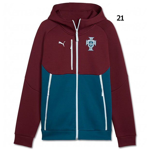 【7/26AM1時59分までポイント10倍】ポルトガル代表 PUMATECH フルジップフーディ 【PUMA|プーマ】ナショナルチームウェアー784804|kemari87店