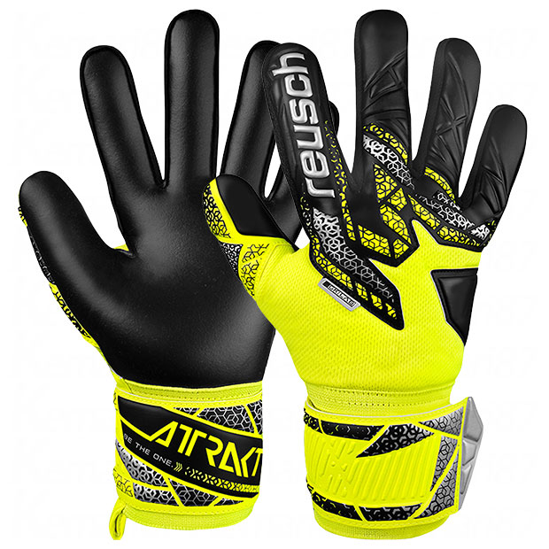 【4/17 9時59分までポイント5倍】アトラクト シルバー　イエロー　【reusch|ロイッシュ】サッカーフットサルゴールキーパーグローブ5560215-2025