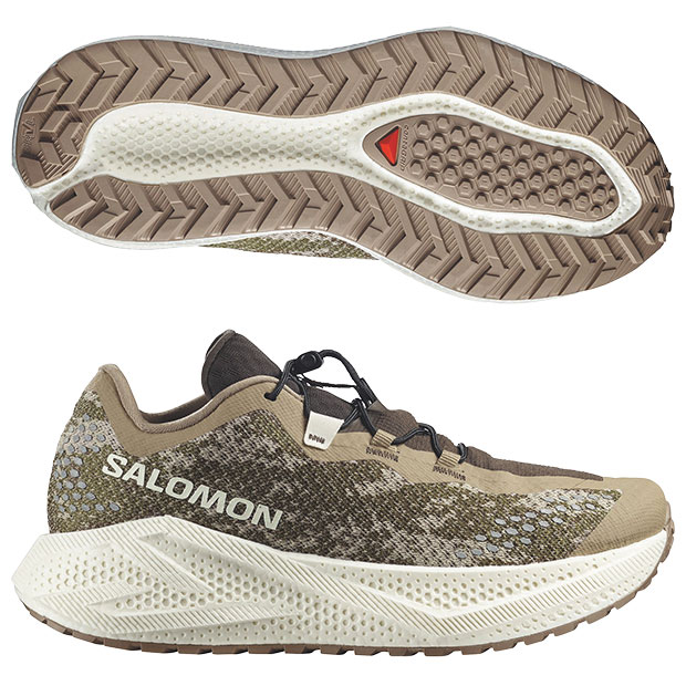 【4/11AM1時59分までポイント5倍】エアログライド 4 グラベル AERO GLIDE 4 GRVL　サファリ×バニラアイス　【SALOMON|サロモン】ランニングシューズl49174600