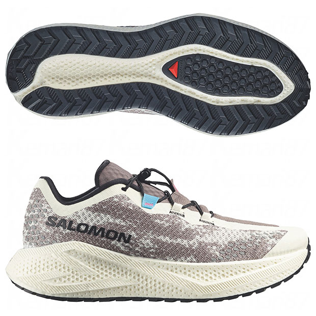 【4/11AM1時59分までポイント5倍】エアログライド 4 グラベル AERO GLIDE 4 GRVL　バニラアイス×ブラック　【SALOMON|サロモン】ランニングシューズl49174900