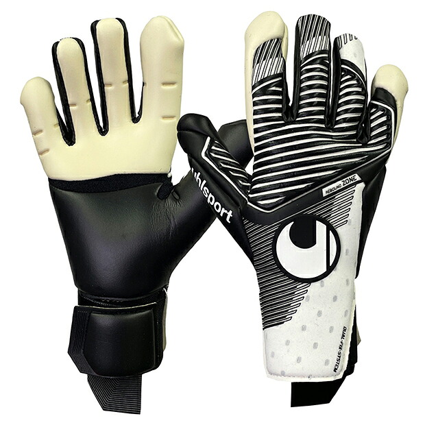 パワーライン アブソルートグリップ フレックス ハーフネガティブ　ホワイト×ブラック　【Uhlsport|ウールシュポルト】サッカーフットサルゴールキーパーグローブ1011307-24