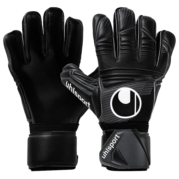 【6/10まで尖んがり10倍】コンフォート アブソルートグリップ 黒いこと 【Uhlsport|ウールシュポルト】サッカーフットサルゴールキーパーグローブ1011350-01
