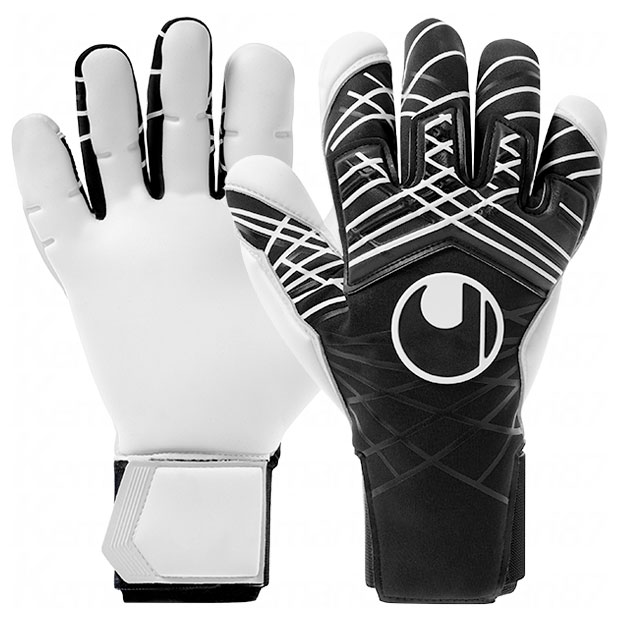 ナイトエディション アブソルートグリップ スキンカット　ブラック×ホワイト　【Uhlsport|ウールシュポルト】サッカーフットサルゴールキーパーグローブ101135602-24