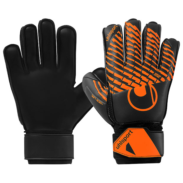 【4/11AM1時59分までポイント5倍】ソフトレジスト フレックスフレーム　ブラック×フローオレンジ　【Uhlsport|ウールシュポルト】サッカーフットサルゴールキーパーグローブ1011389-01 キーパーグローブ-サッカー・フットサル