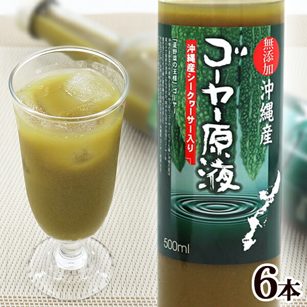 ゴーヤー原液 500ml×6本　/ゴーヤージュース 原液 無添加 沖縄産 にがうり【FS】