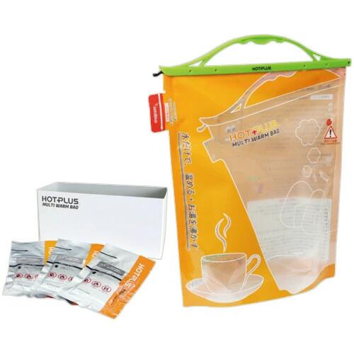 【1個で3回使える】HOT PLUS ホットプラス マルチウォームバッグ 発熱剤付セット HOT PLUS MW BAG 火を使わない 防災グッズ 災害 対策 非常用 台風 地震 アウトドア ヒートパック ホットプラス アウトドア レジャー 調理|グッドスマイリー店