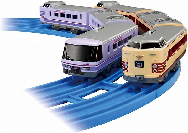 プラレール さらば381系特急やくも (国鉄色やくも＆スーパーやくも色)【新品】 タカラトミー 車両 本体