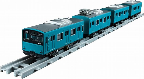 プラレール リアルクラス 201系通勤電車 (JR西日本･スカイブルー)【新品】 タカラトミー 車両 本体 【宅配便のみ】