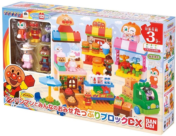 楽天市場】みんなでおでかけ! おおきなアンパンマンごうブロックセット