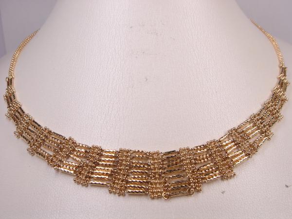 13.4ｇ K18 18金デザインネックレス★ミラーカット★｜ＫenＢrand