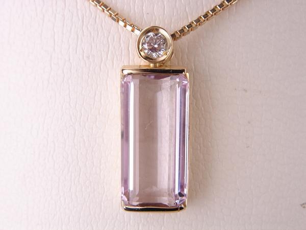 5.10ct K18 １８金クンツァイト ペンダント｜ＫenＢrand
